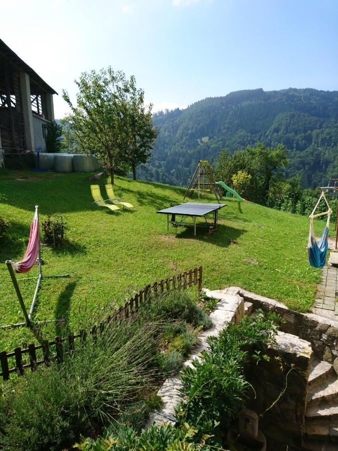 Ferienwohnung Kmetija Na Cendavs Cerkno Exterior foto